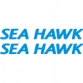 Sea Hawk Aircraft Decal,Sticker 2.5''high x 18''wide!